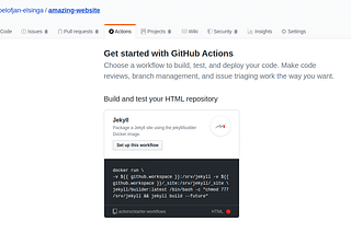Create a new GitHub Action