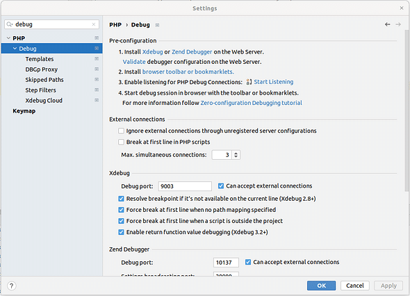 Debug in PHPStorm