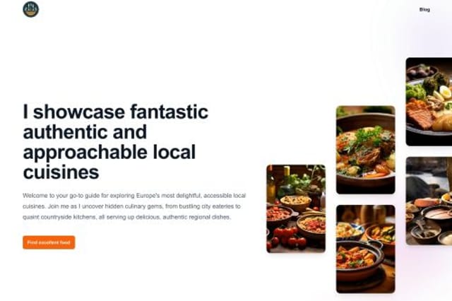 Authentic Foodies homepage Authentic Foodies homepage