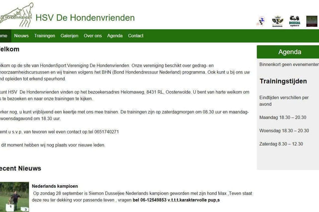 HSV De Hondenvrienden screenshot HSV De Hondenvrienden screenshot